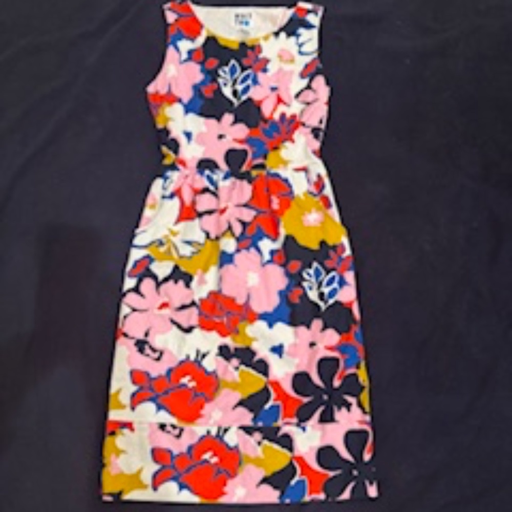 SOLD OUT from Anthropologie- WORN ONCE!  Petalprint Cross-Back Dress, Pockets!